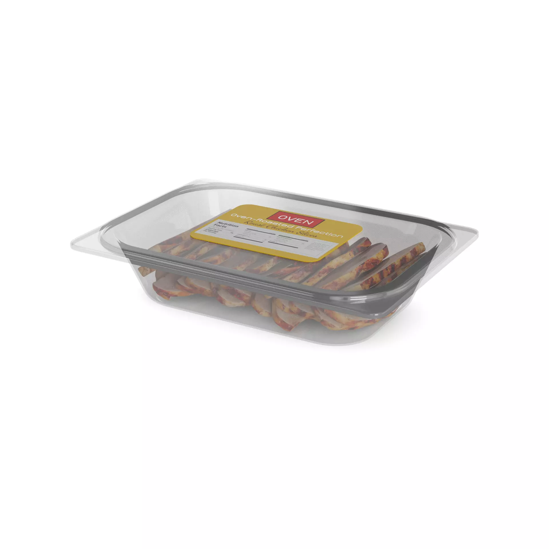 Dried meats Roast Chicken Slices 3D model_0