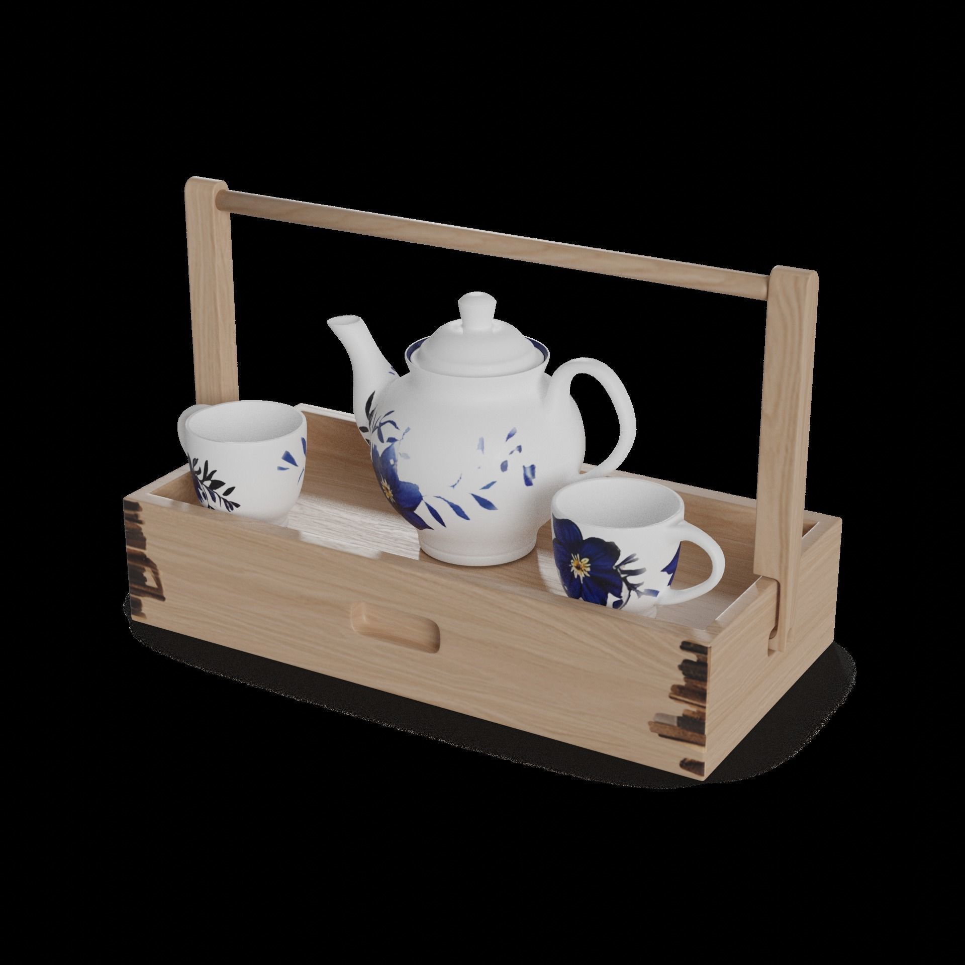 Tea sets Tea Set 3D model_1