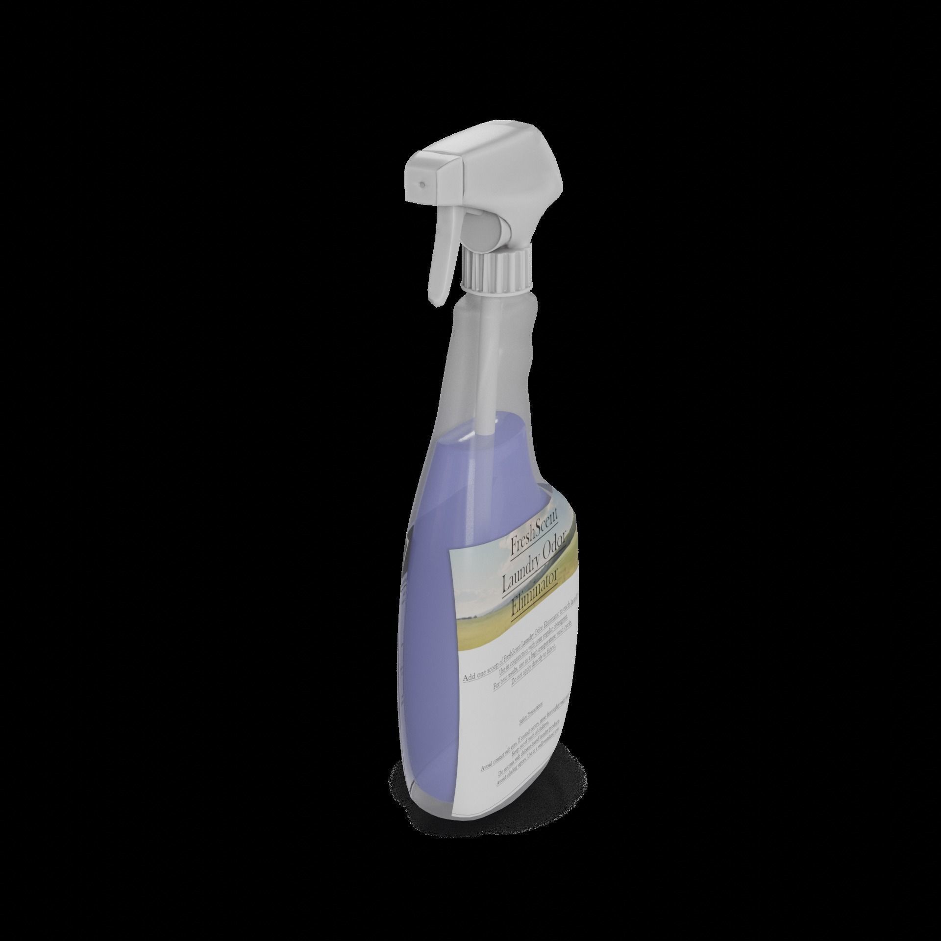 Liquid laundry detergents Laundry Odor Eliminator Low-poly 3D model_1