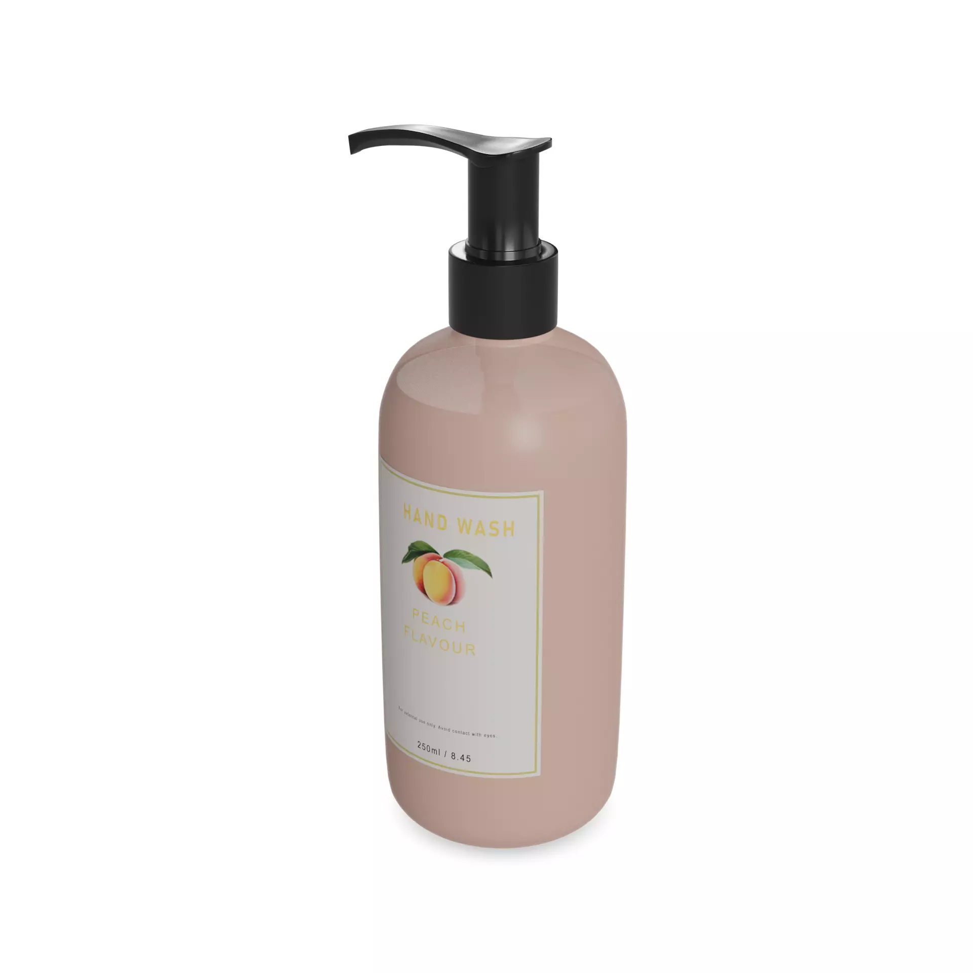 Liquid soap Peach Paradise Hand Wash Low-poly 3D model_0