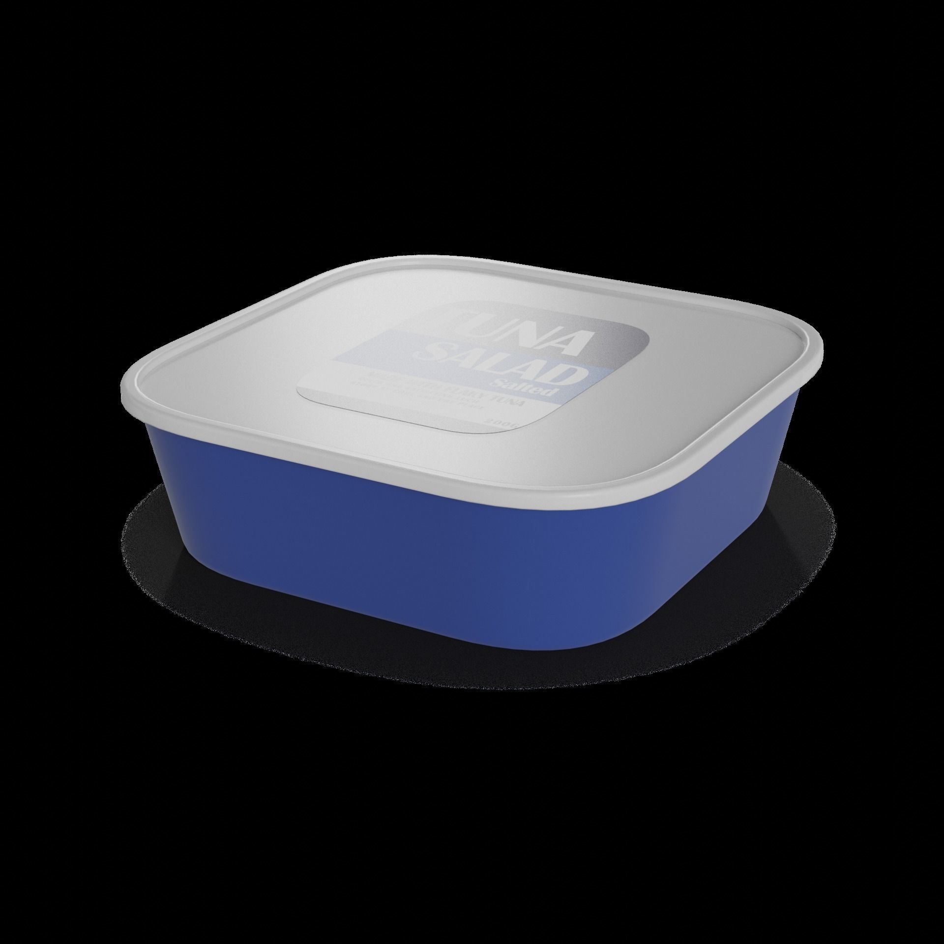 Snacks Tuna Salad Low-poly 3D model_1