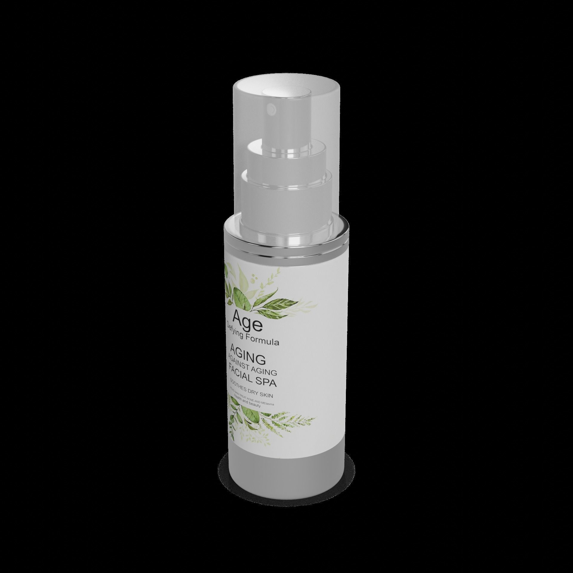 Serums and eye creams Anti-Aging Serum Low-poly 3D model_1