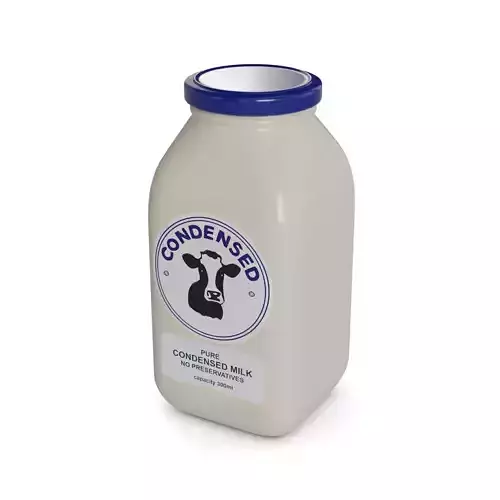 Condensed milk Condensed Milk Low-poly 3D model