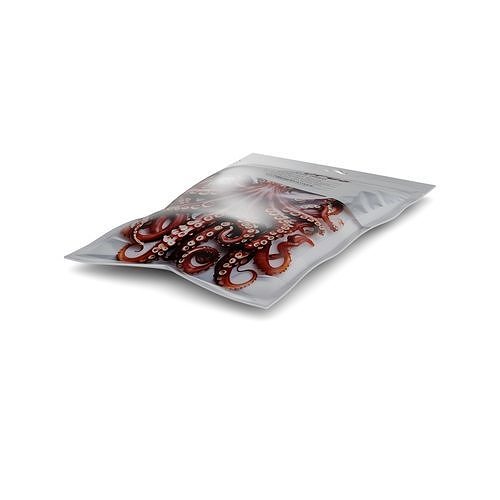 Dried fish and seafood Dried Octopus Low-poly 3D model