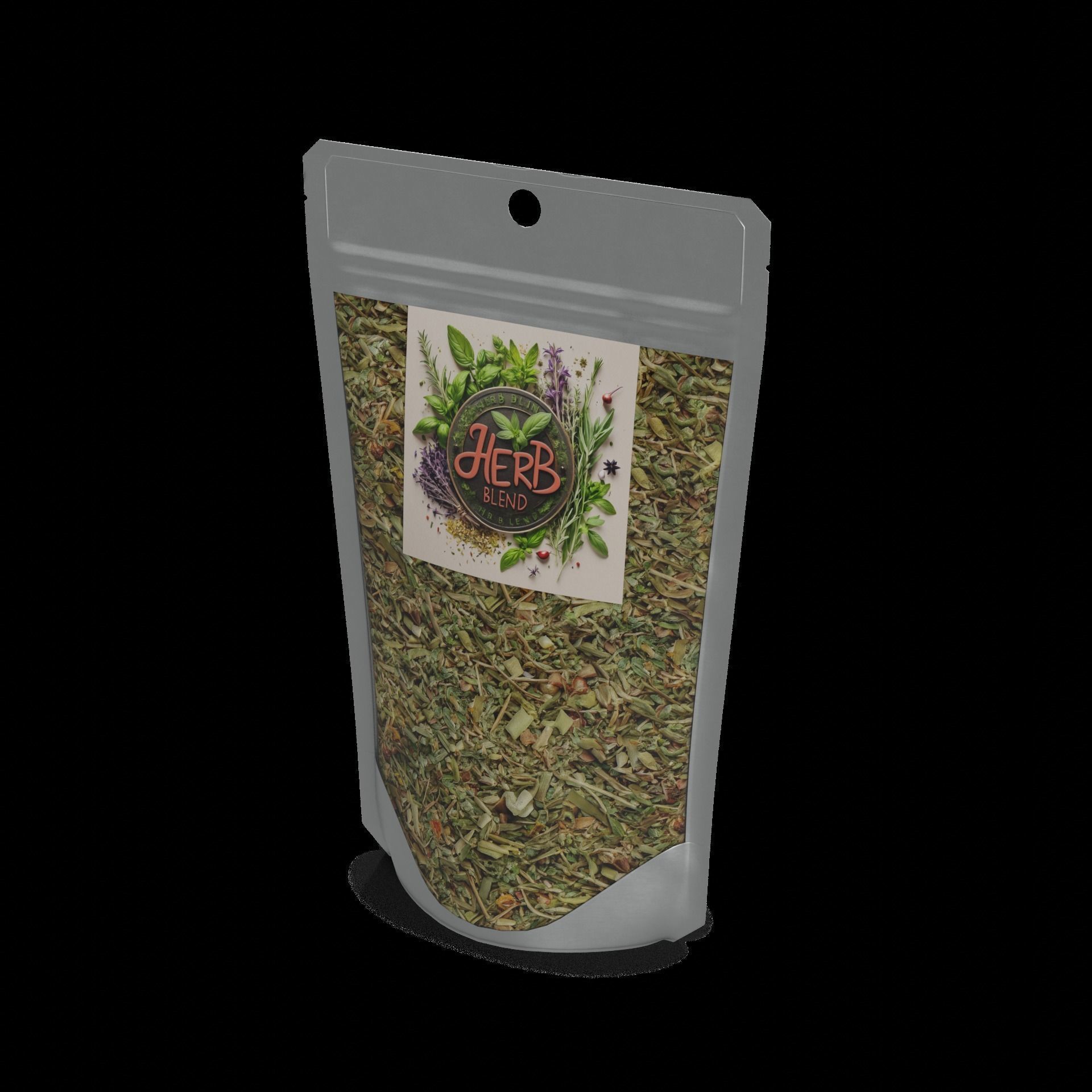 Spice and herbs mixes Herb Blend Low-poly 3D model_1