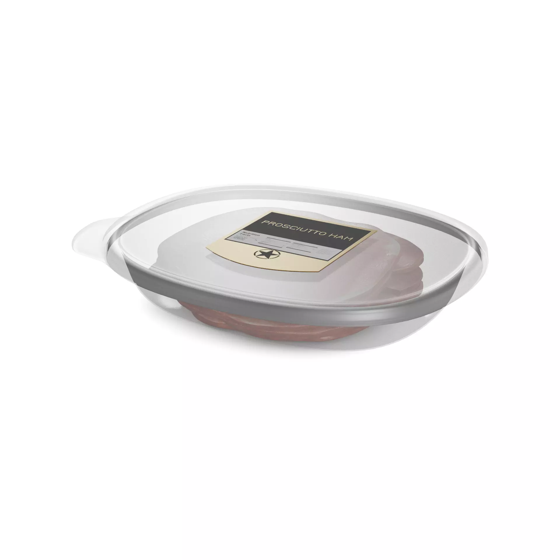 Dried meats Prosciutto Ham 3D model_0