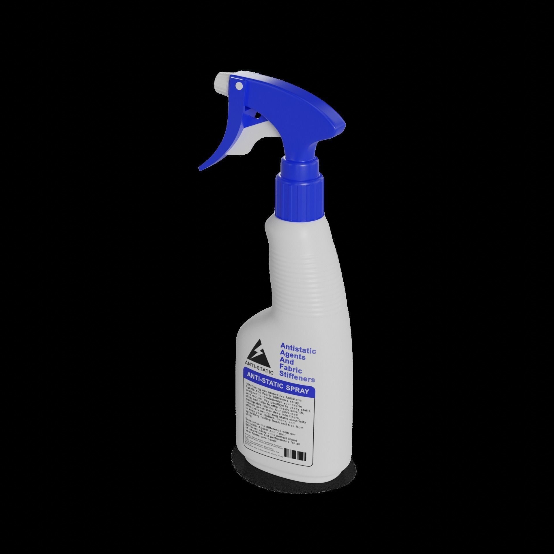 Fabric stiffeners and antistatic agents Anti-Static Spray Bottle Low-poly 3D model_1