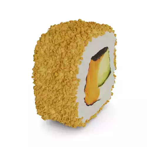 Sushi Salmon cucumber tempura cream