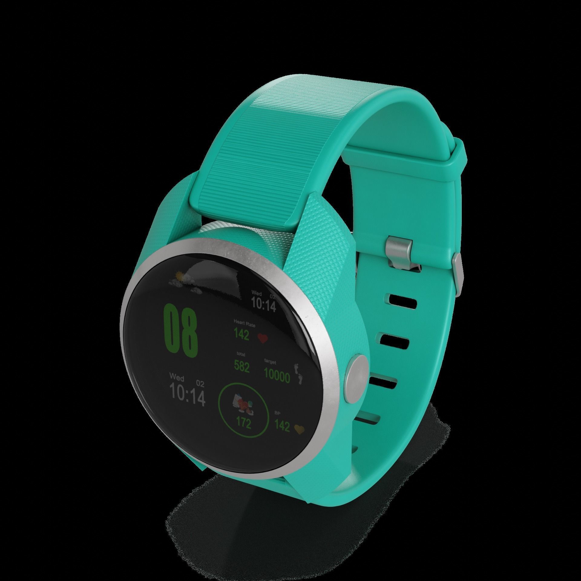 Personal electronic devices and accessories Fitness Tracker 3D model_1