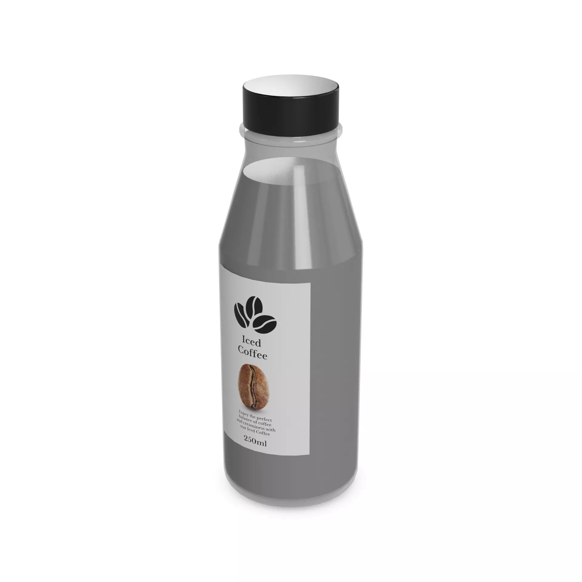 Iced coffee Iced Coffee Low-poly 3D model_0