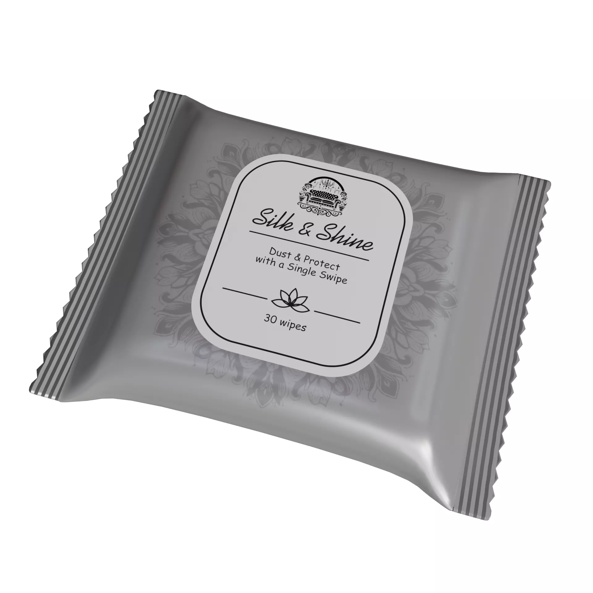 Kitchen and bathroom cleaners Silk Shine Furniture Wipes Free low-poly 3D model