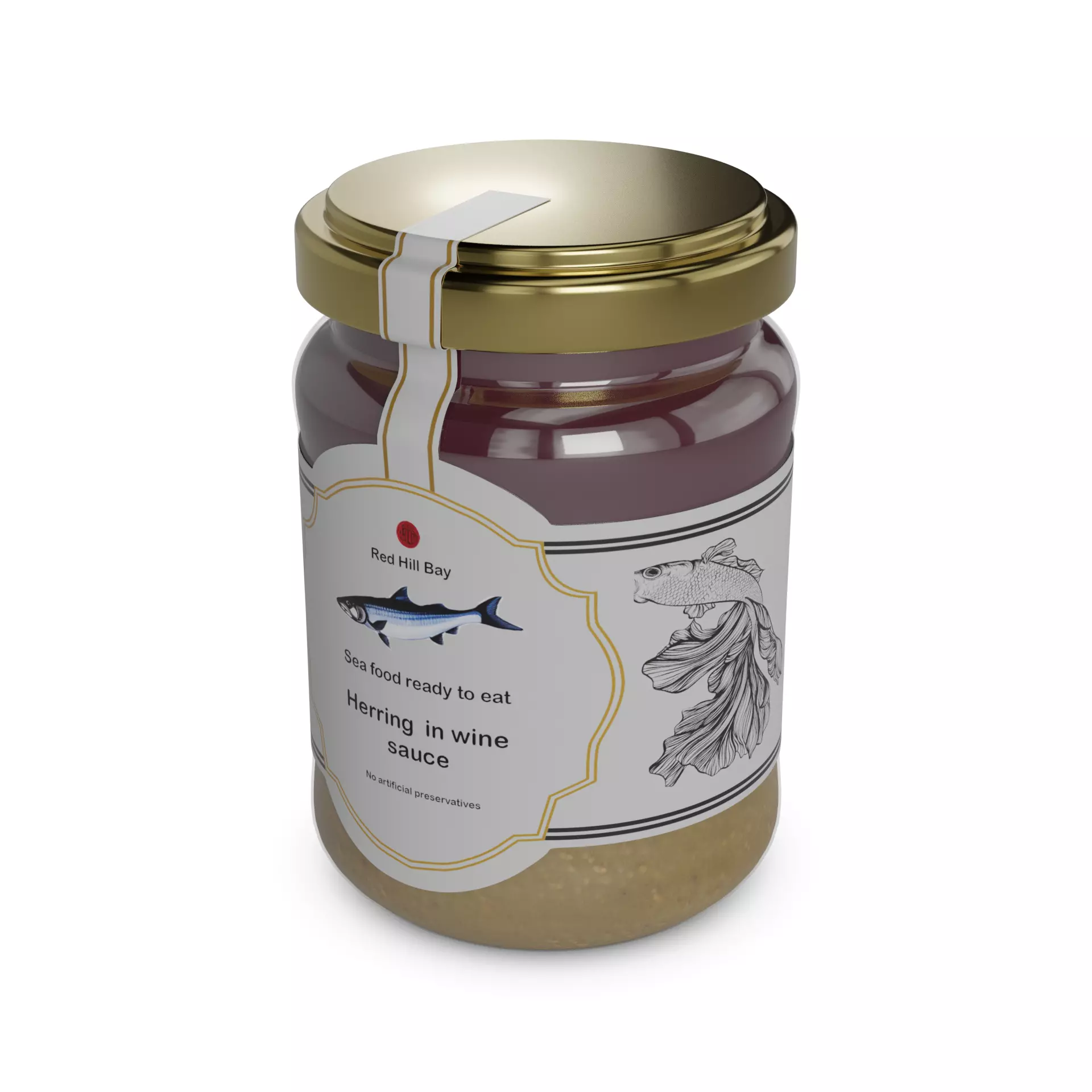 Herrings and herring products Herring Pt 3D model_0