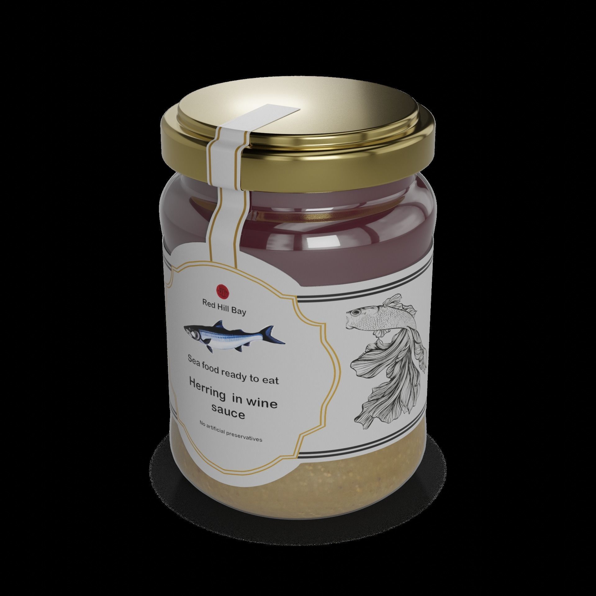Herrings and herring products Herring Pt 3D model_1