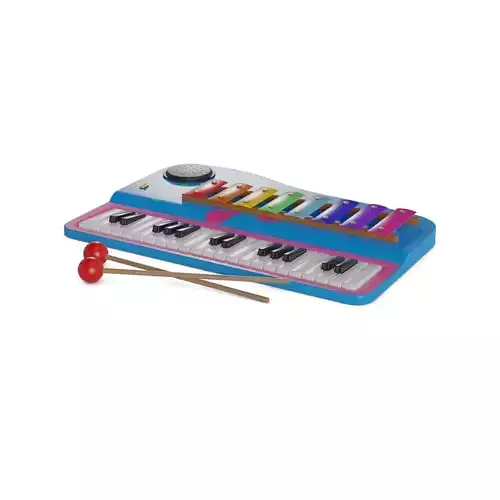 Cars and action games Musical Instrument Set Low-poly 3D model
