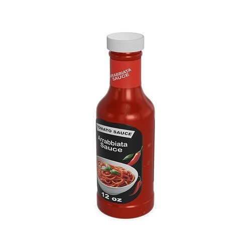 Tomato sauces and pastes Arrabbiata Sauce Low-poly 3D model