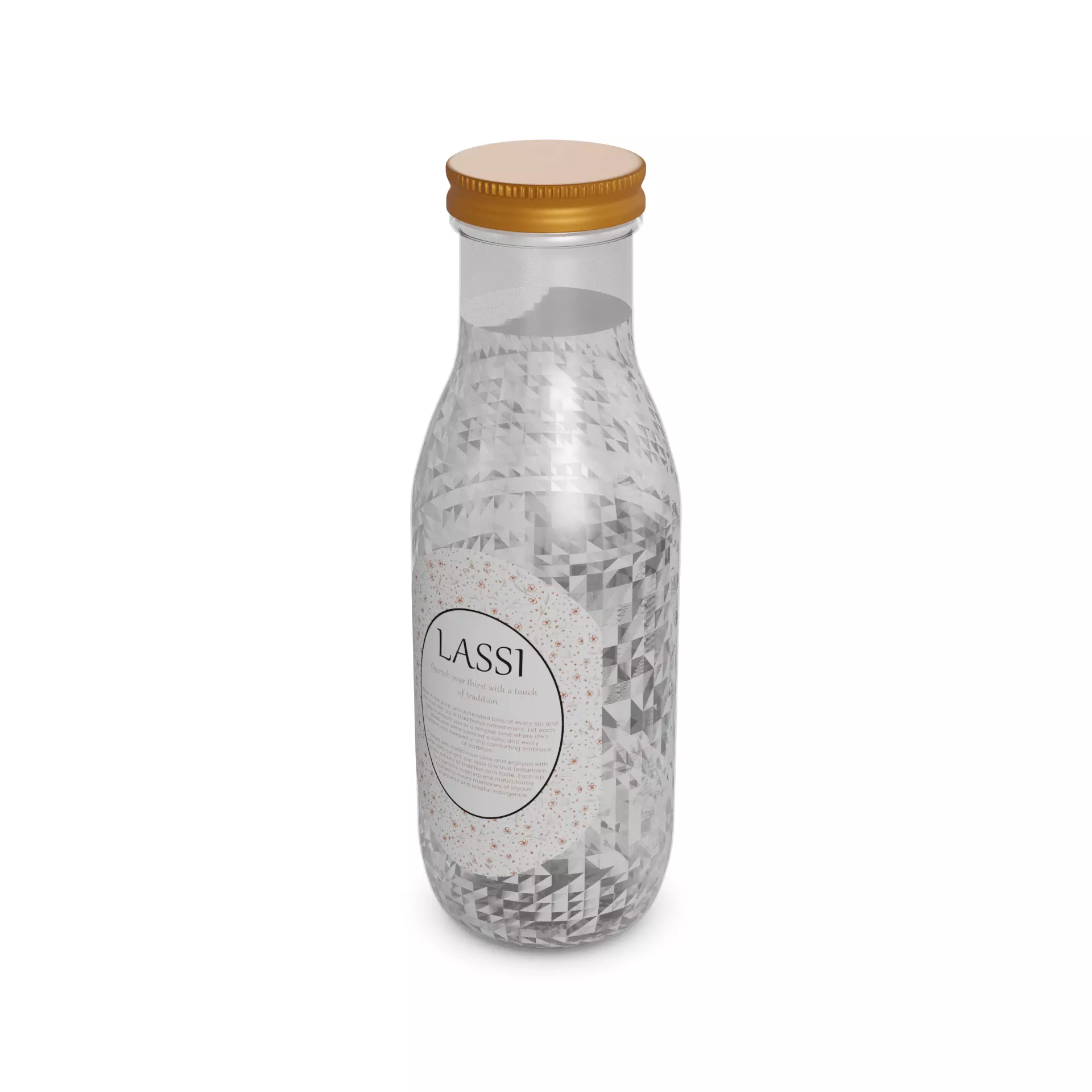 Probiotic drinks Probiotic Lassi Low-poly 3D model_0