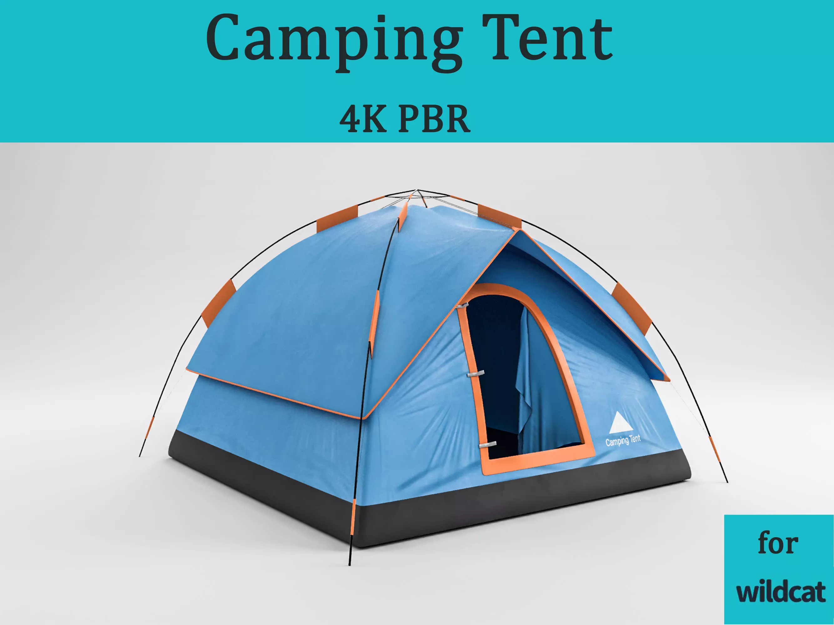 Camping Tent 02 4K PBR 3D model_0