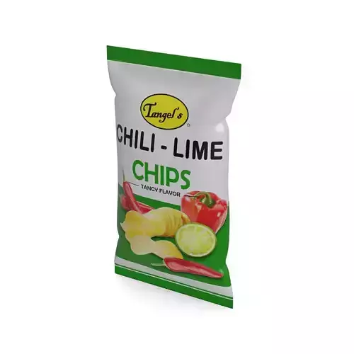 Potato chips Chili Lime Chips Low-poly 3D model