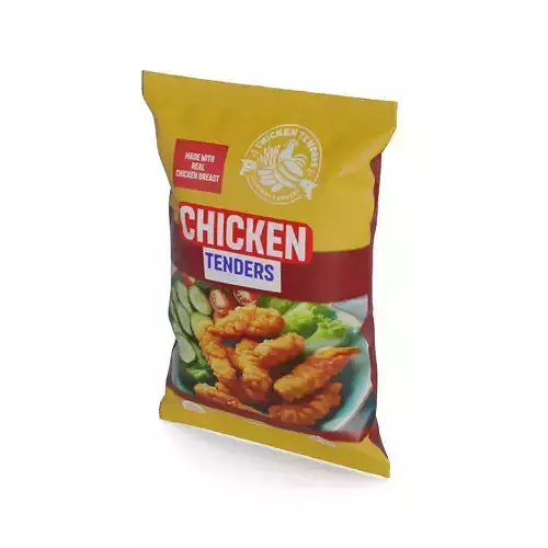 Frozen poultry Chicken Tenders 3D model