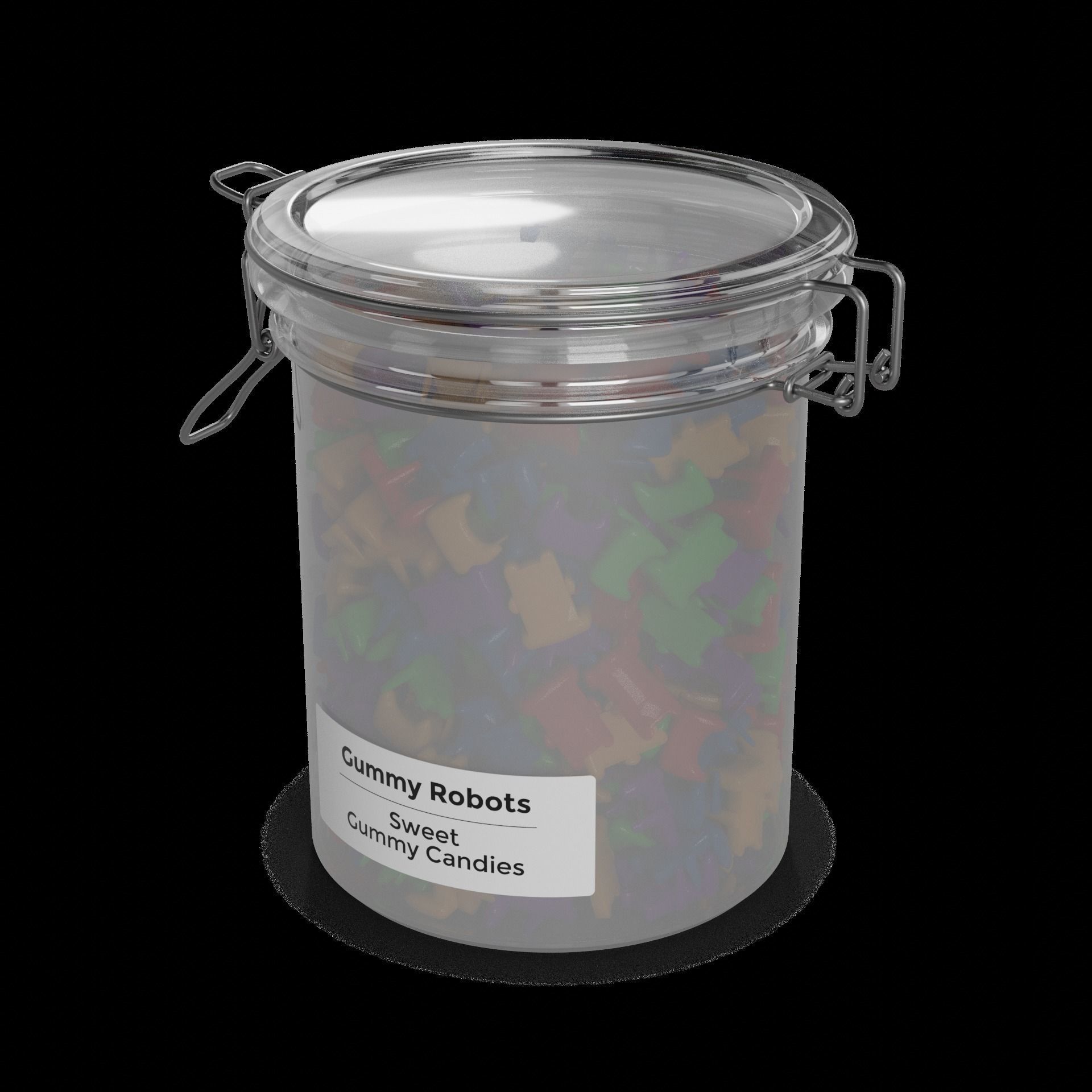Gummies Gummy Robots 3D model_1
