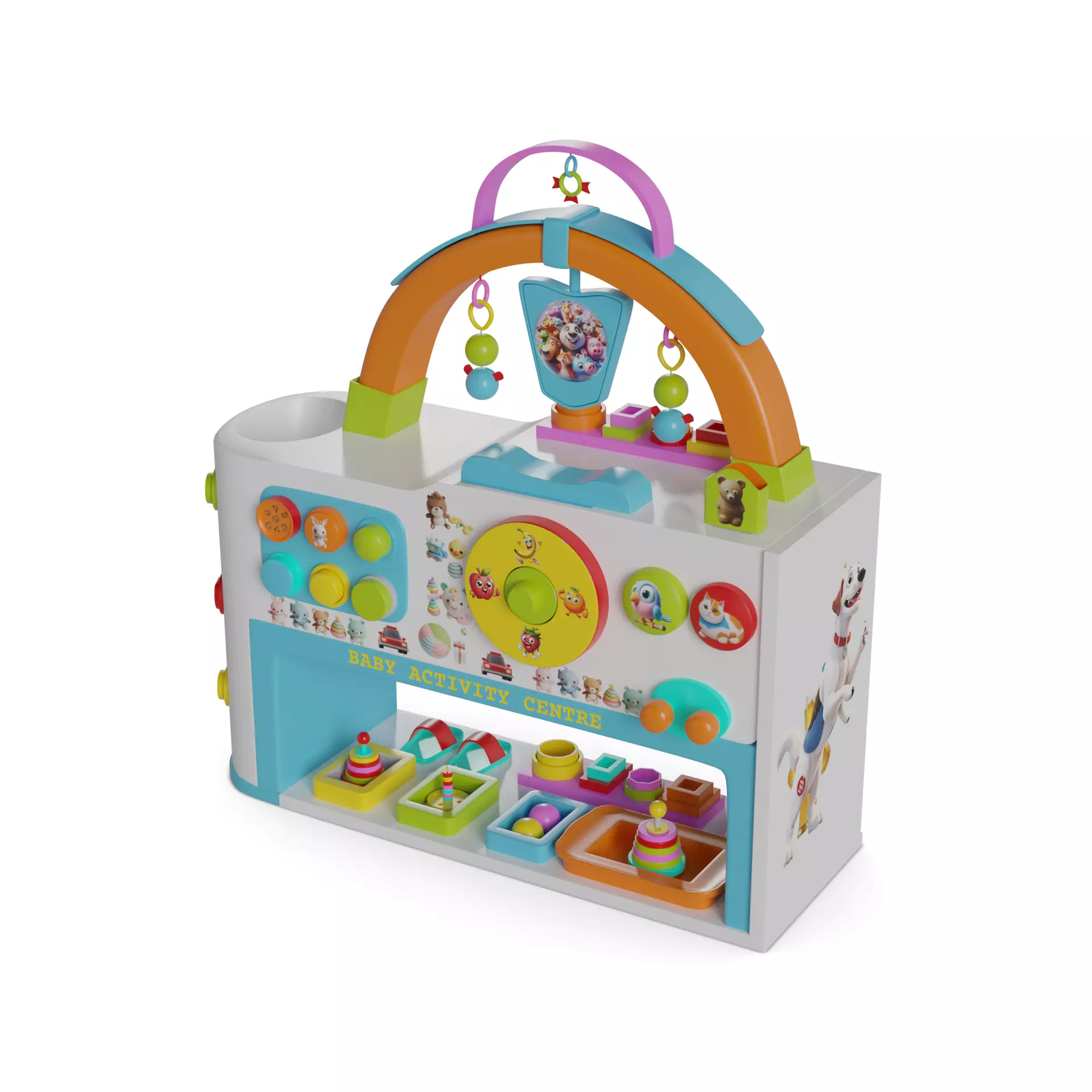 Baby and educational toys Baby Activity Center 3D model_0