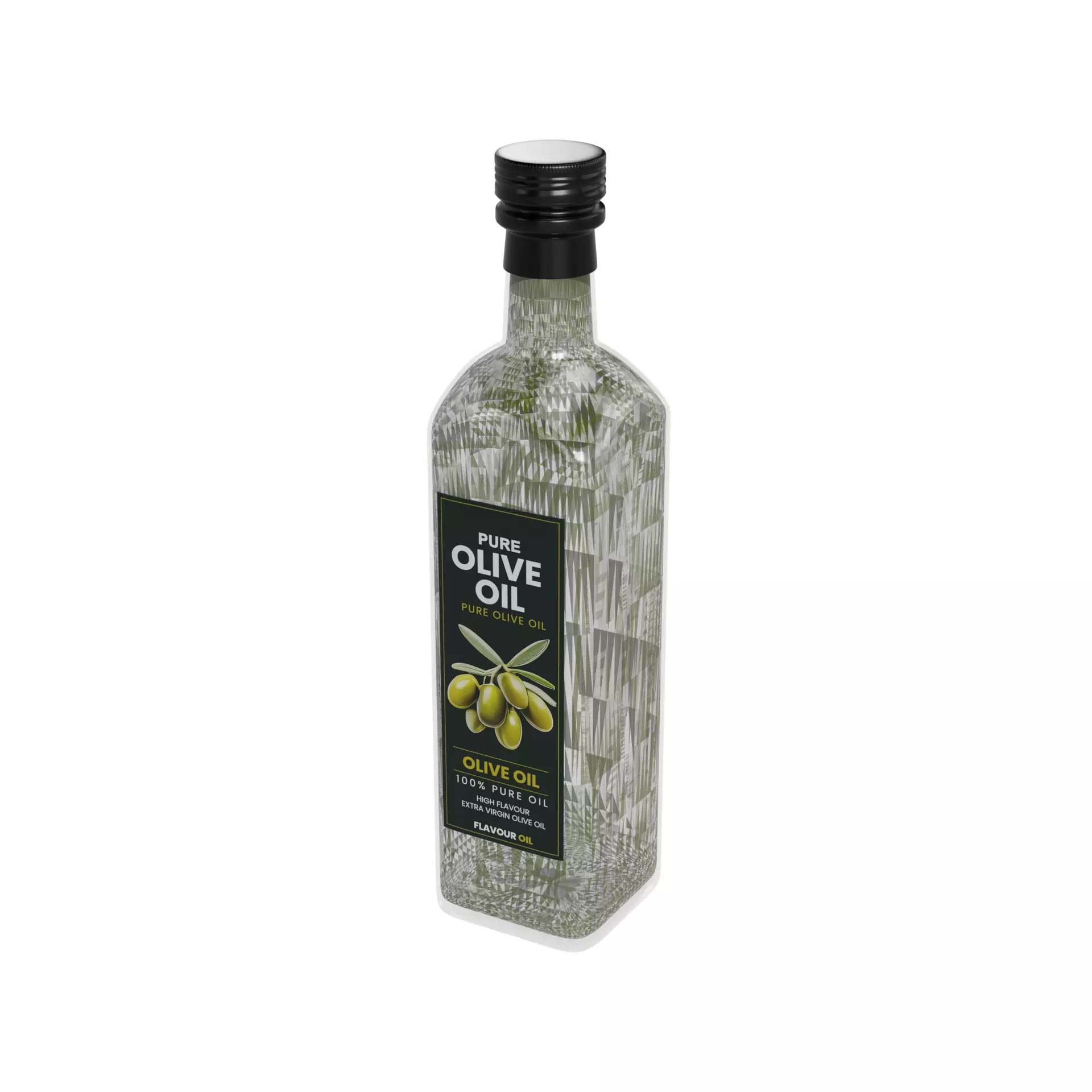 Olive oil Olive Oil Low-poly 3D model_0