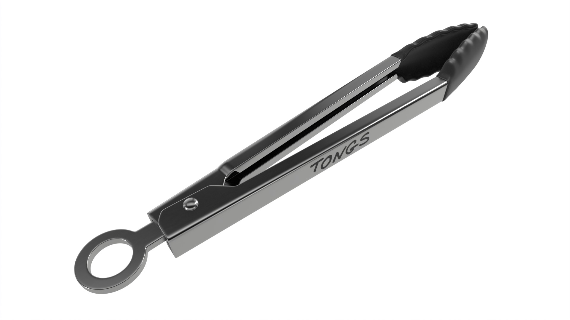 Kitchen utensils Tongs 3D model_2