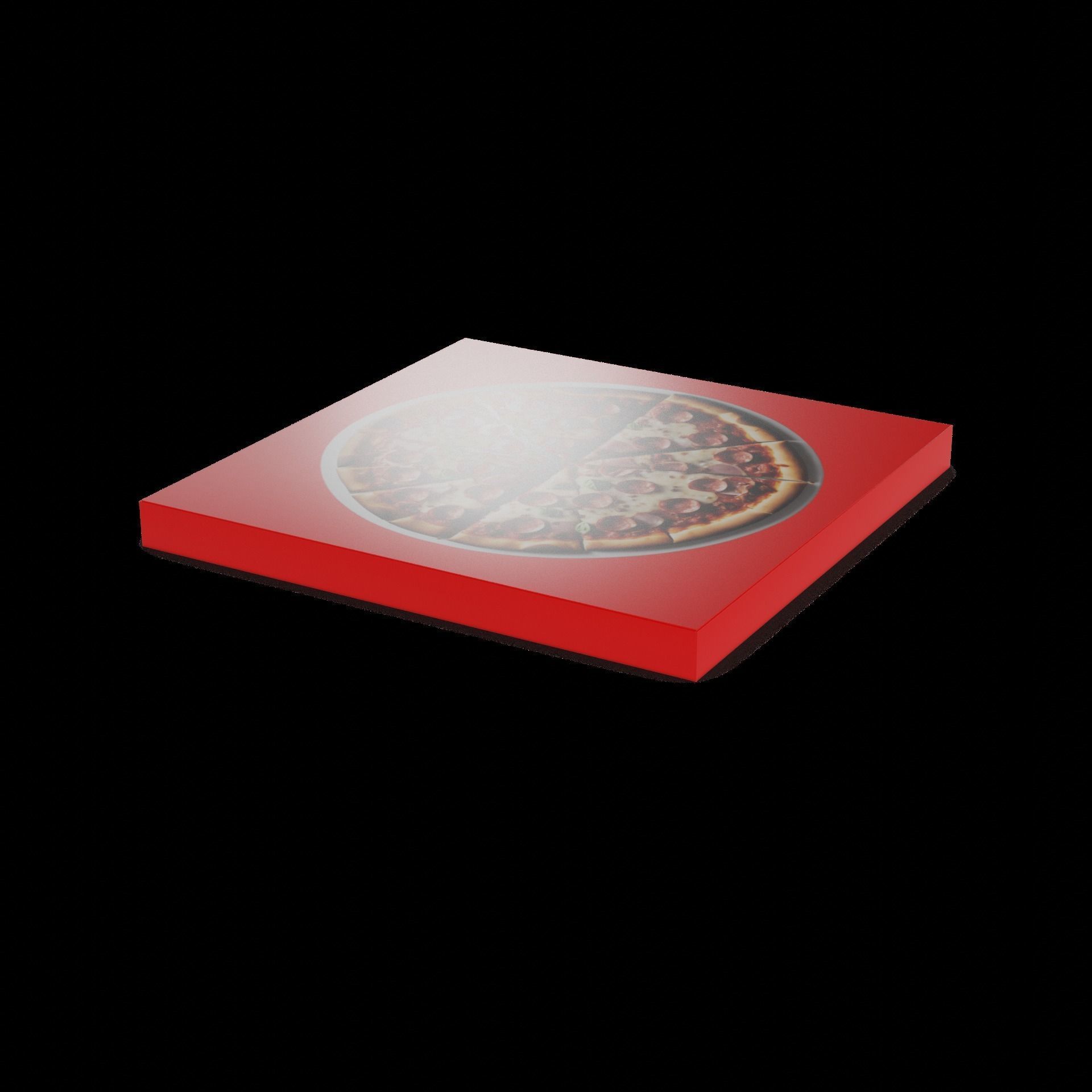 Pasties dumplings and pizzas Meat Feast Pizza 3D model_1