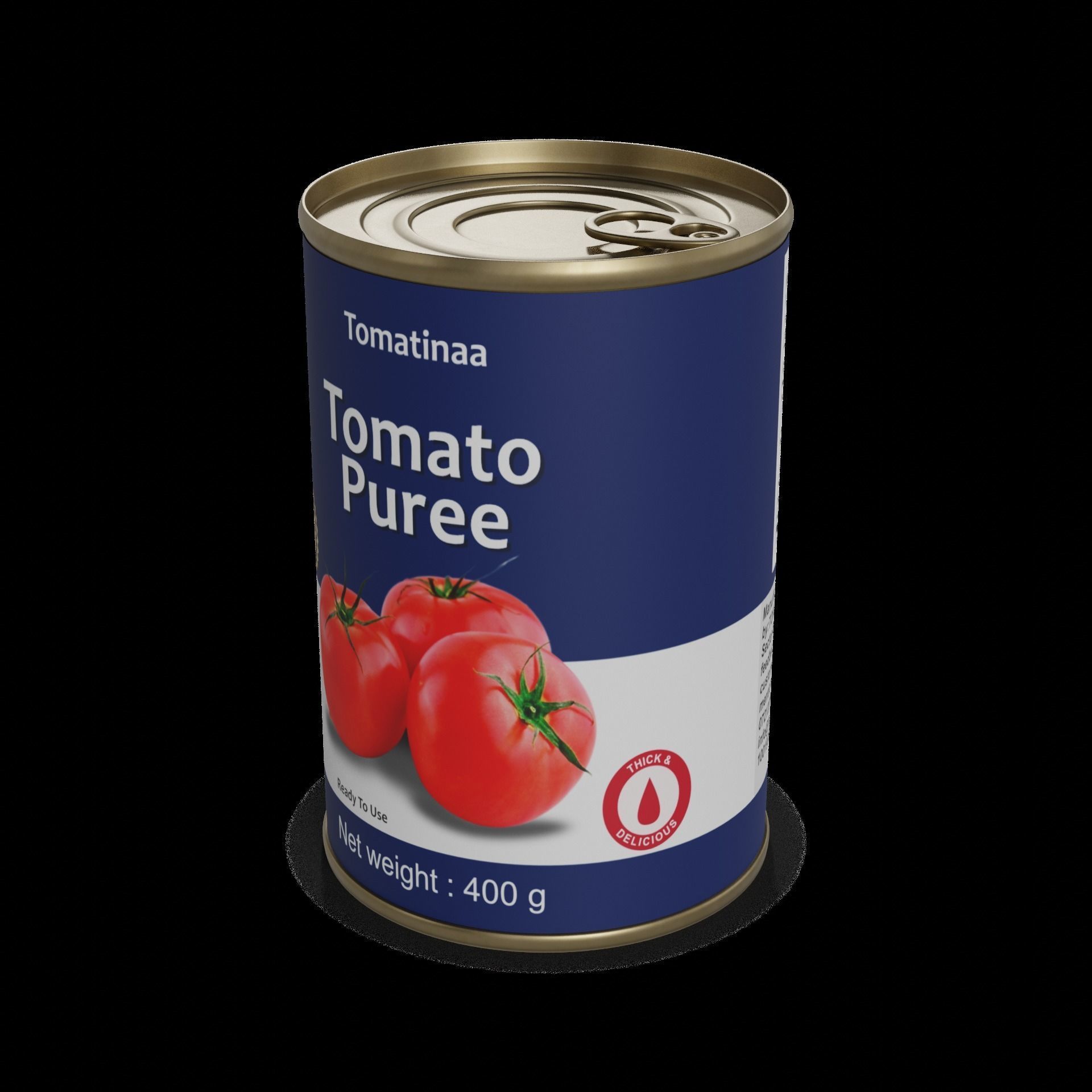 Tomato sauces and pastes Tomato Puree Low-poly 3D model_1
