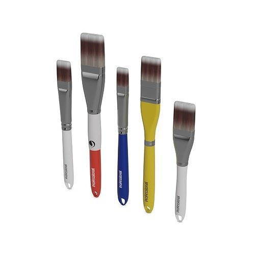 DIY essentials Paintbrush Set Low-poly 3D model