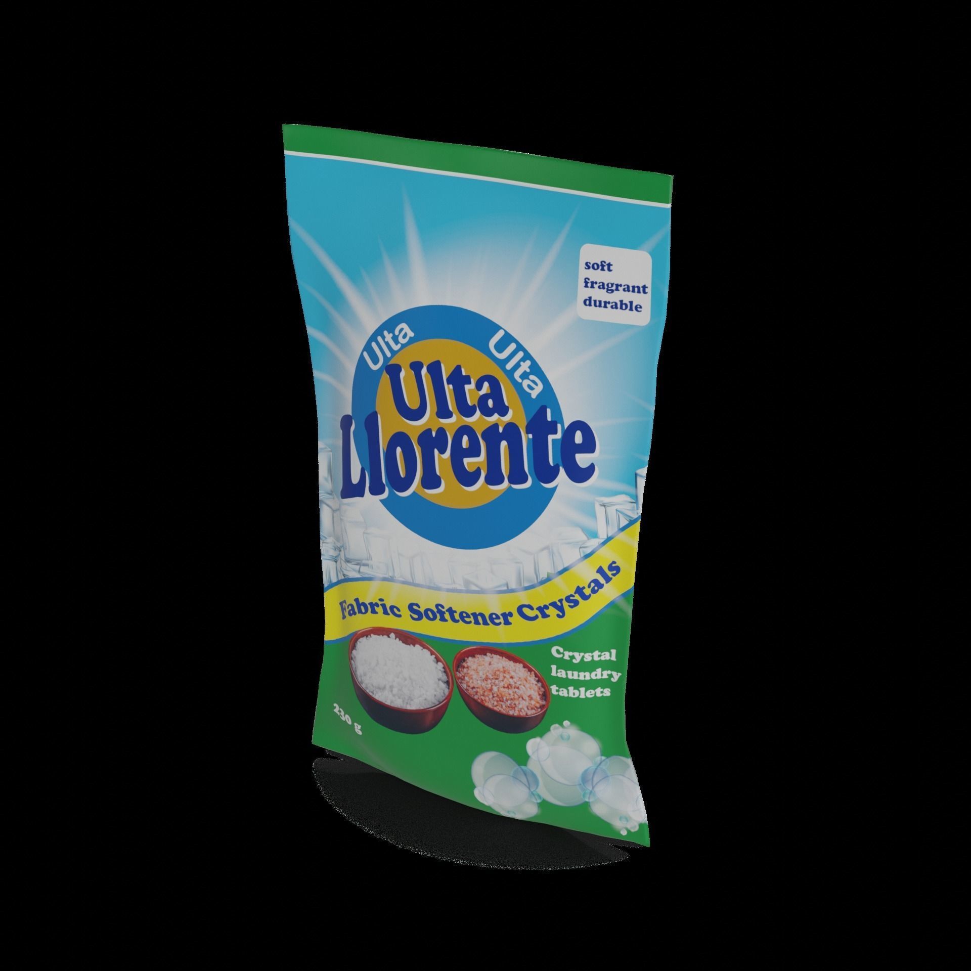 Fabric softeners Fabric Softener Crystals Low-poly 3D model_1