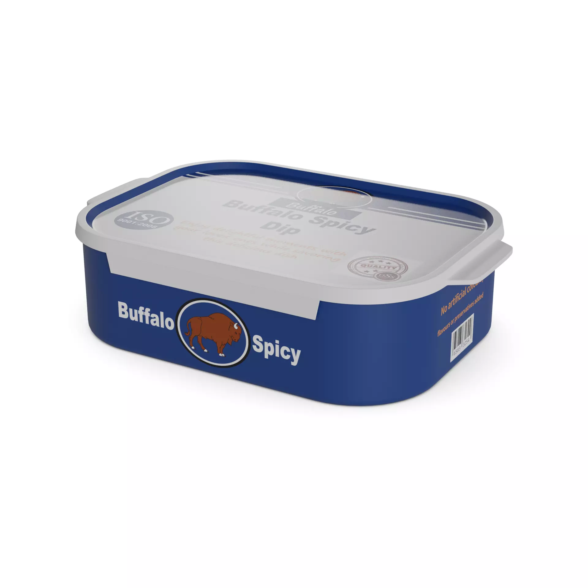 Dips Buffalo Chicken Dip Low-poly 3D model_0