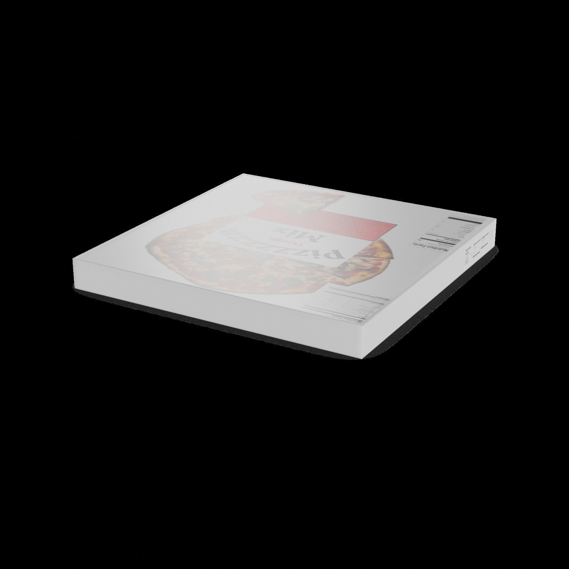 Flour mixes Pizza Dough Mix Low-poly 3D model_1