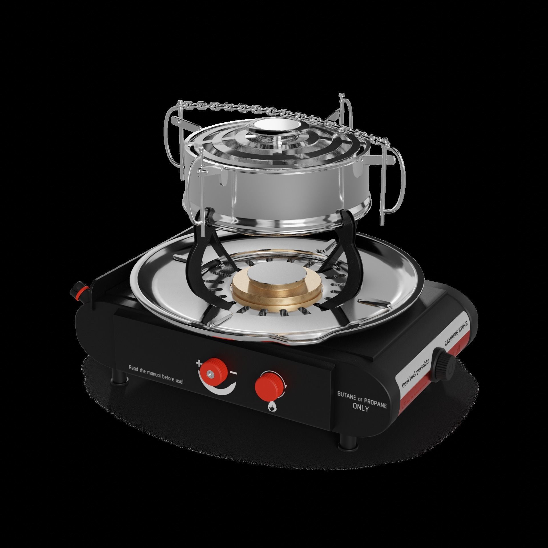 Camping Camping Stove 3D model_1