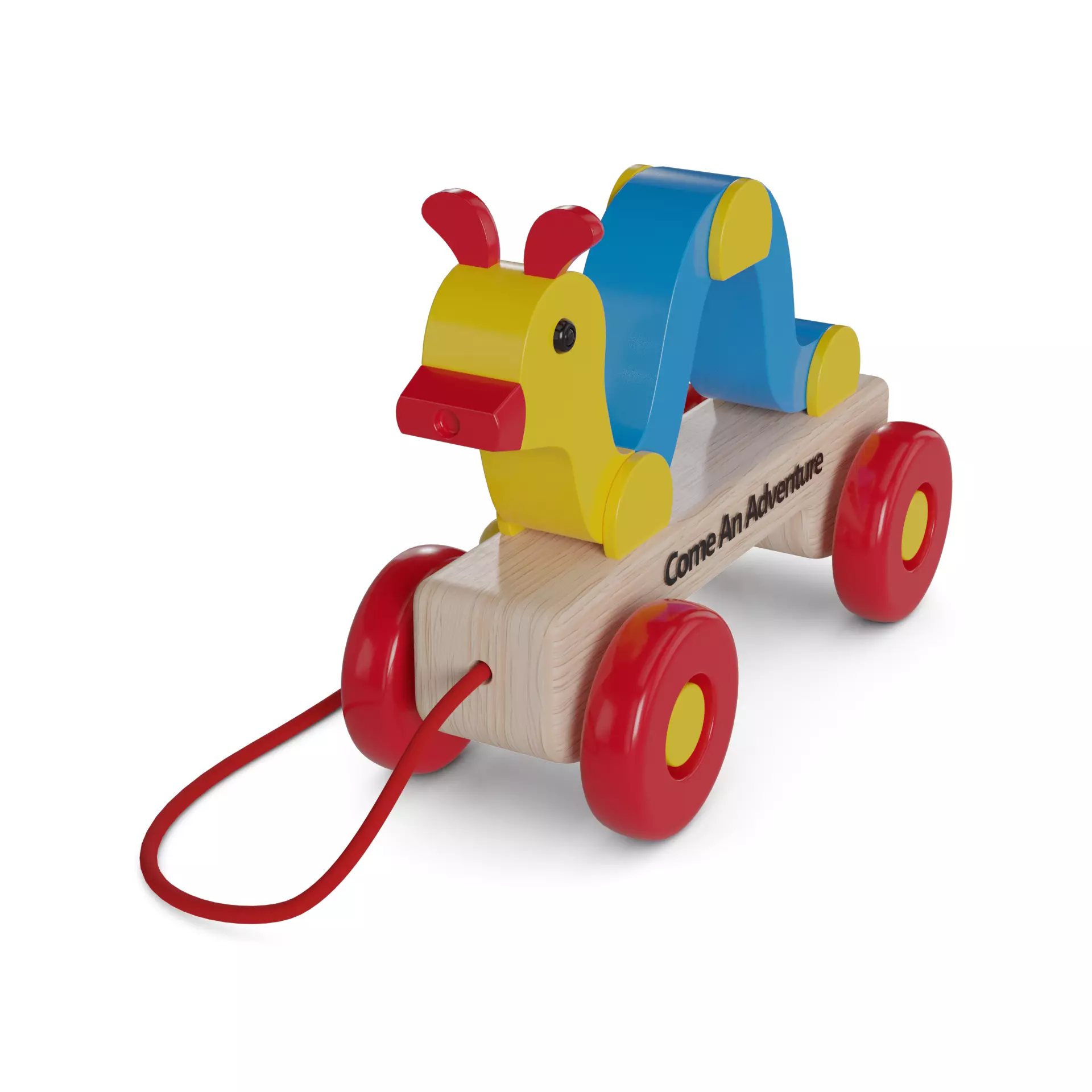 Other toys Pull Along Toy Low-poly 3D model_0