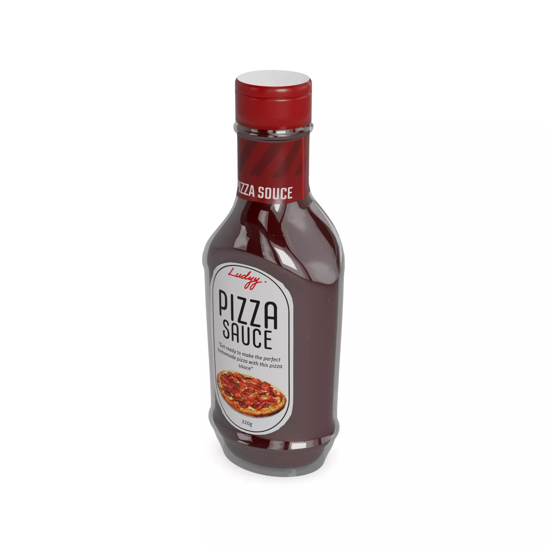 Tomato sauces and pastes Pizza Sauce Low-poly 3D model_0