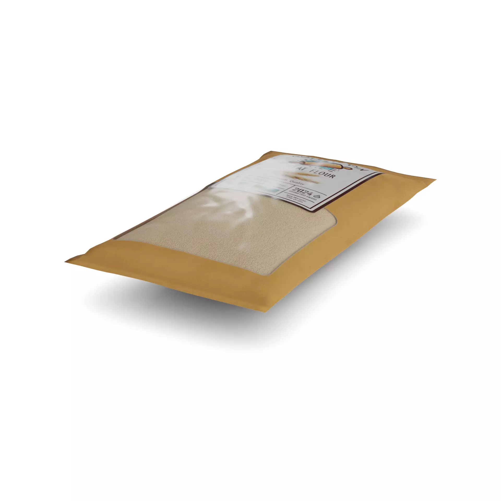 Wholemeal flour Wholemeal Flour Low-poly 3D model_0