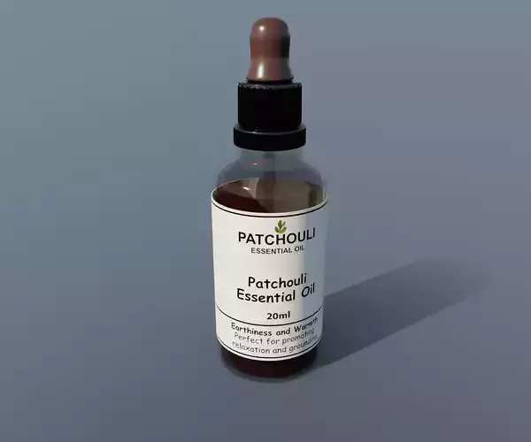 Essential oils Patchouli Essential Oil Low-poly 3D model