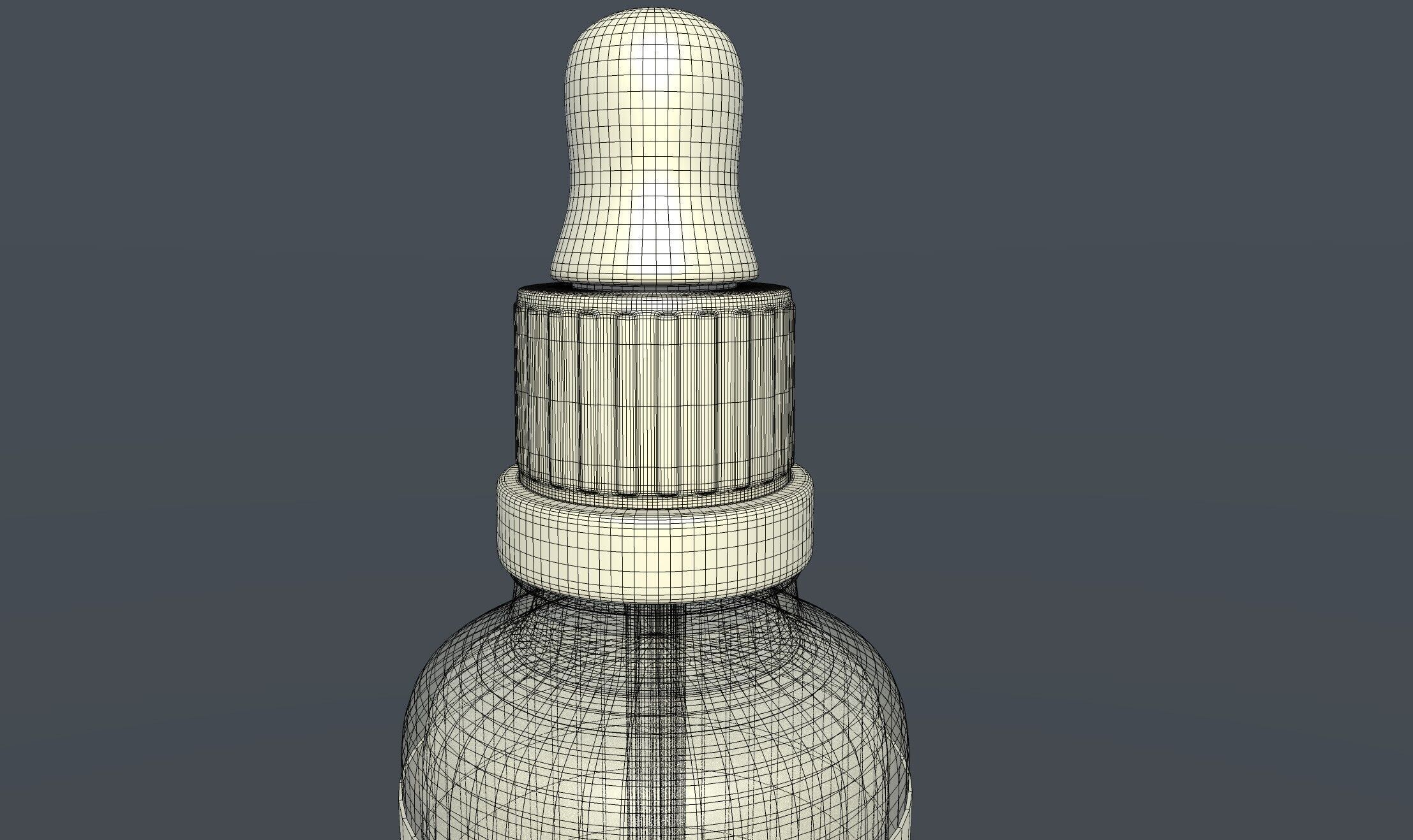 Essential oils Patchouli Essential Oil Low-poly 3D model_7