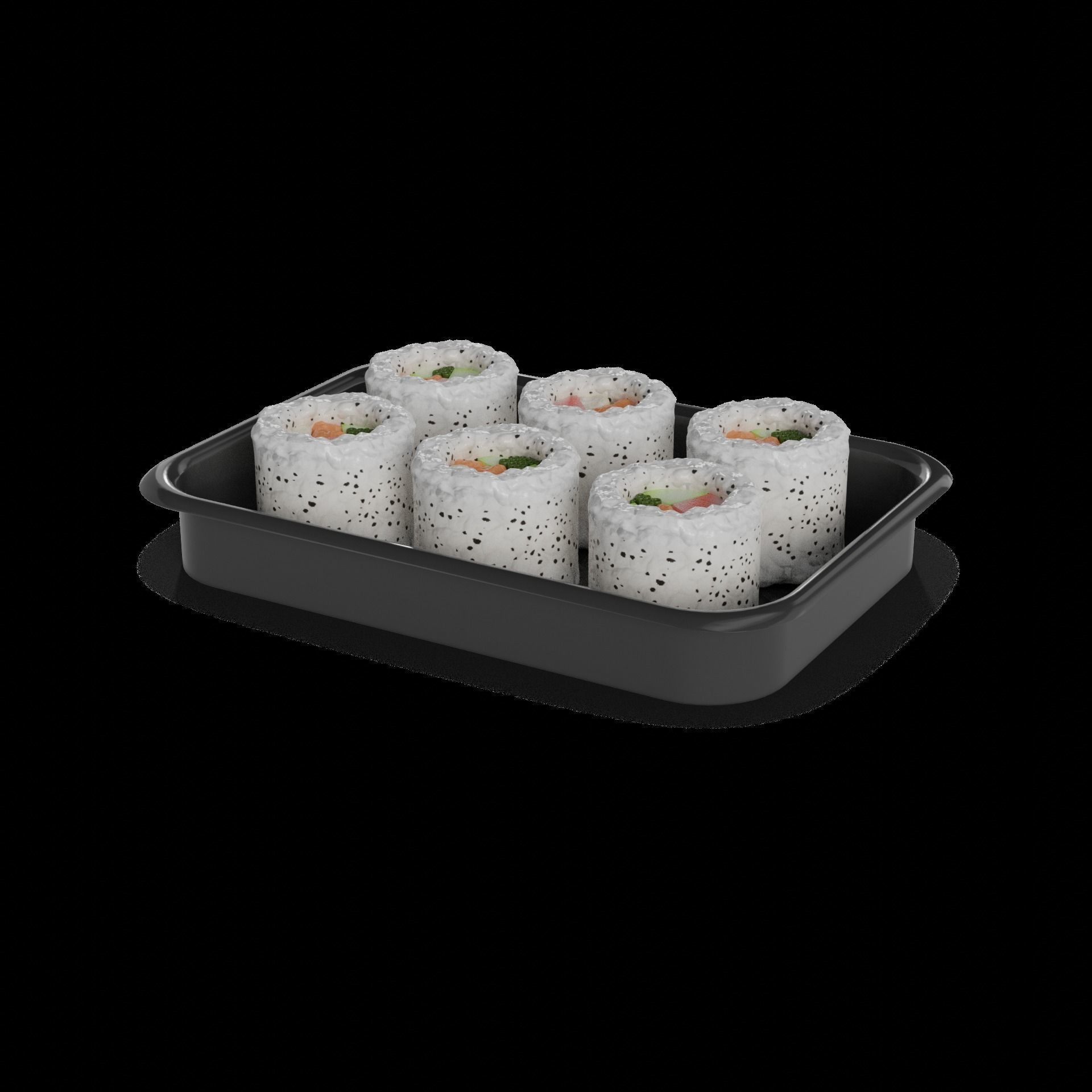 Sushi Rolls Herring sushi roll 3D model_7