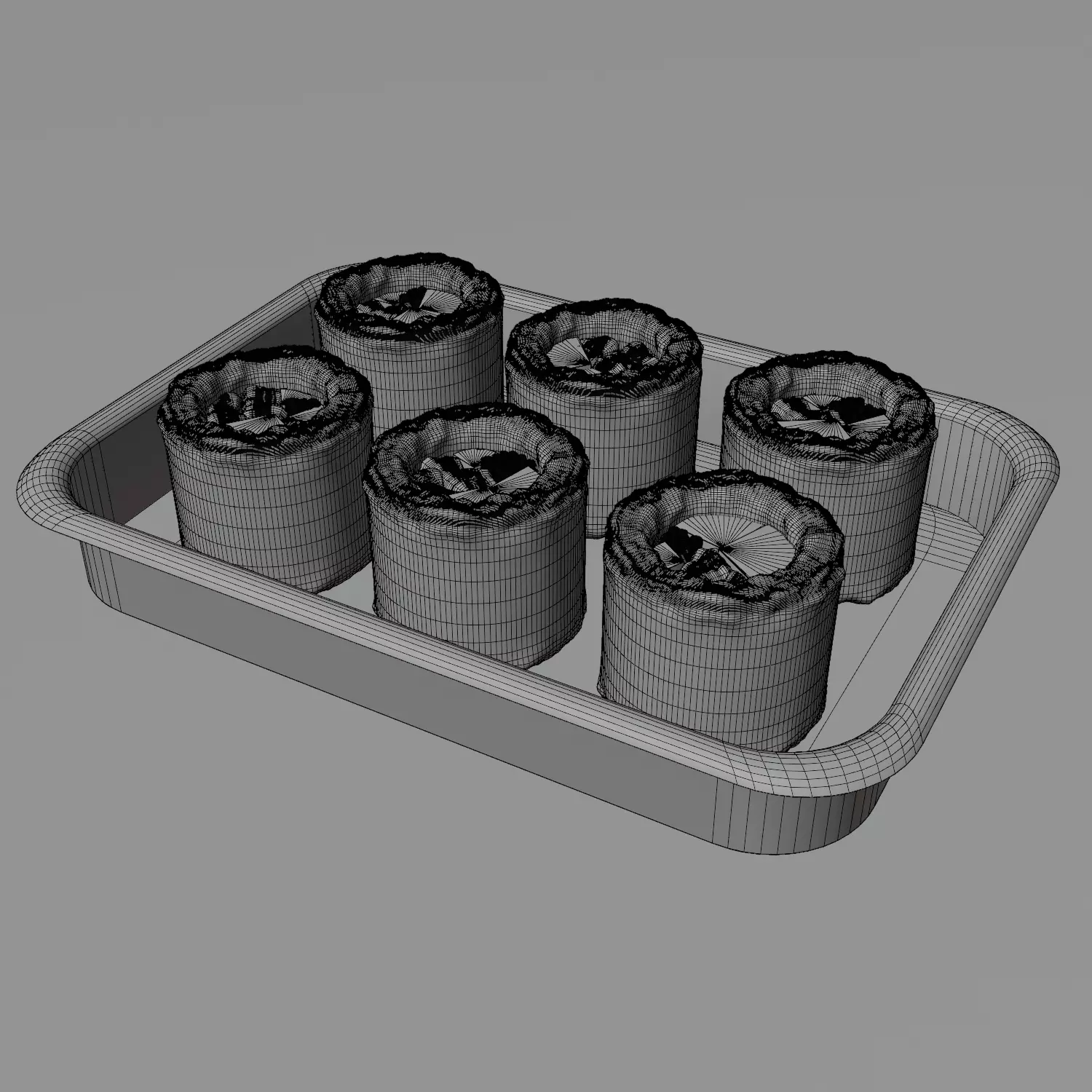 Sushi Rolls Herring sushi roll 3D model_5
