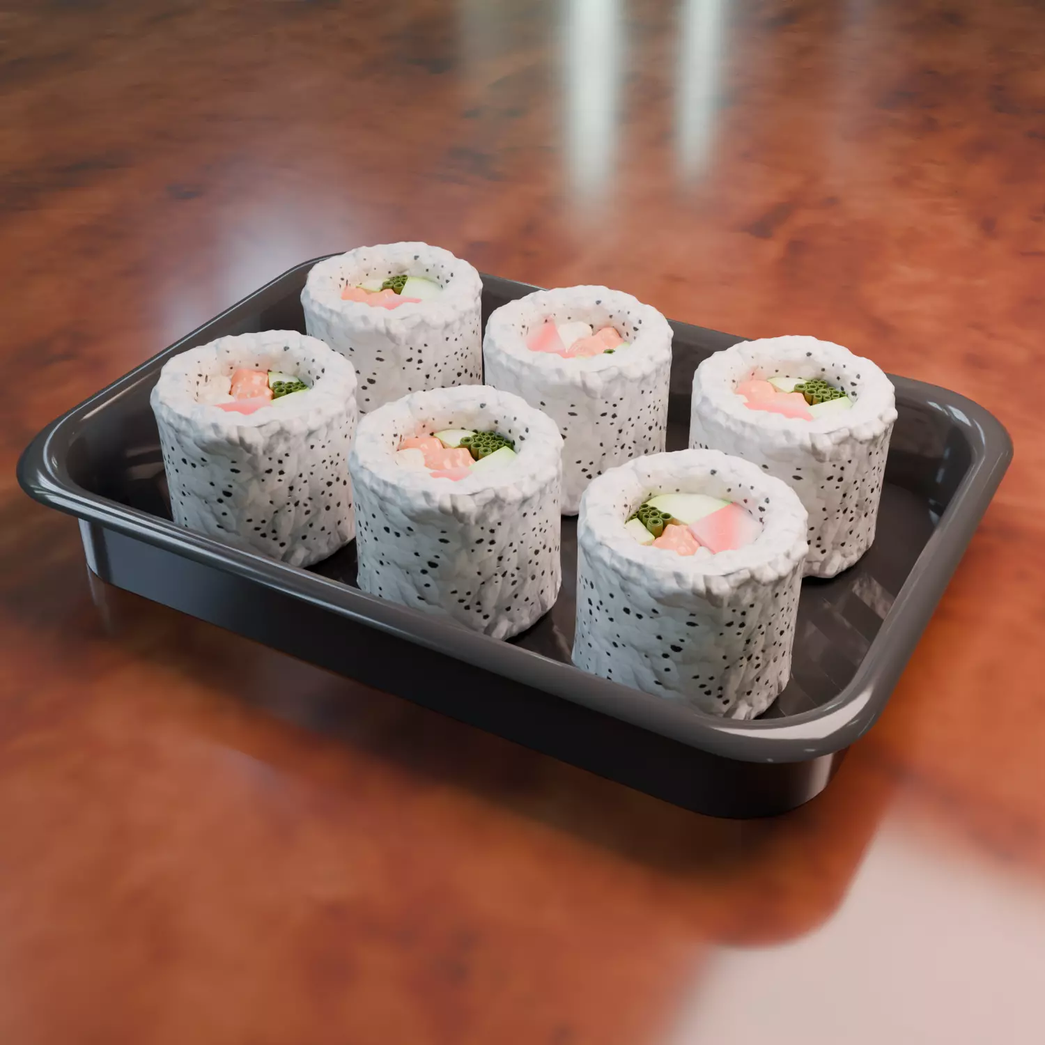 Sushi Rolls Herring sushi roll 3D model_0