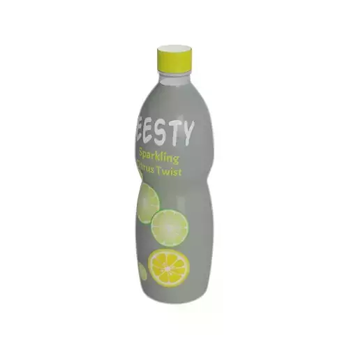 Fizzy soft drinks Sparkling Citrus Twist Low-poly 3D model