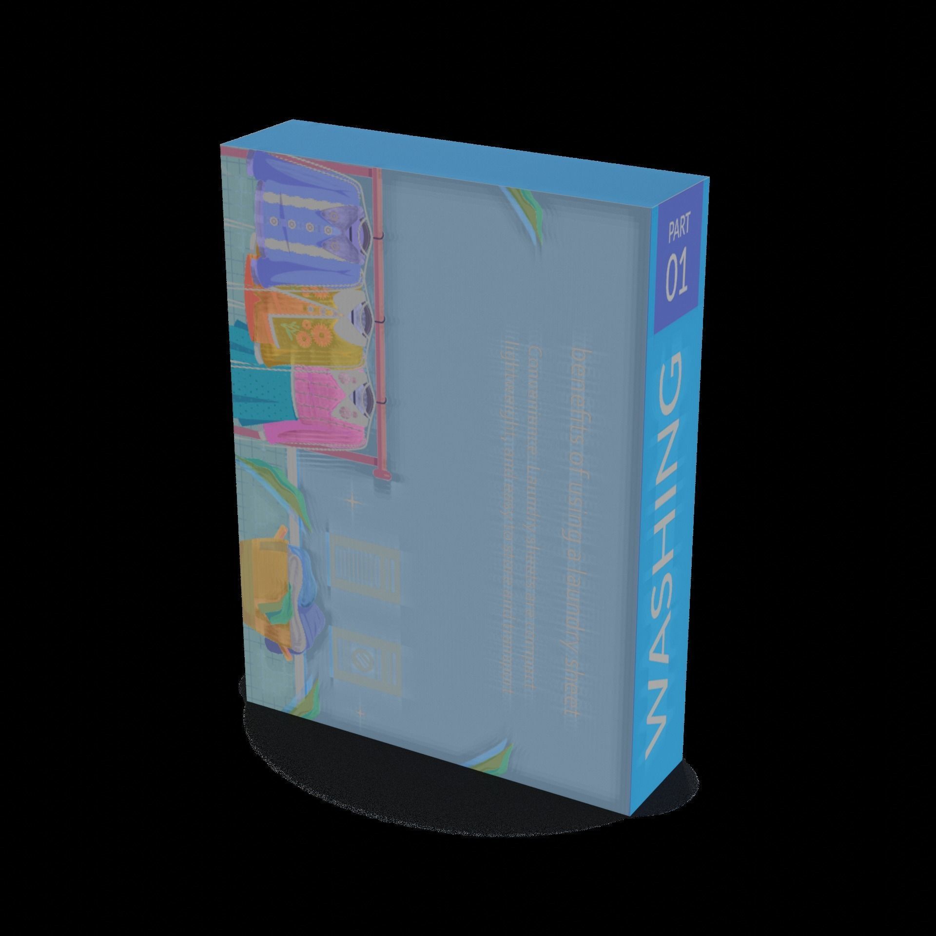 Laundry sheets Laundry Sheets Low-poly 3D model_1