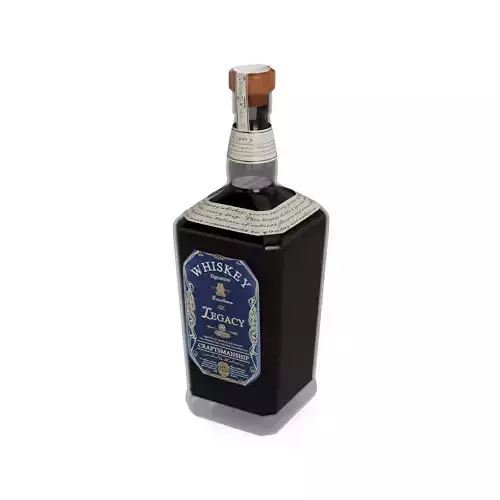 Whiskey Whiskey Low-poly 3D model