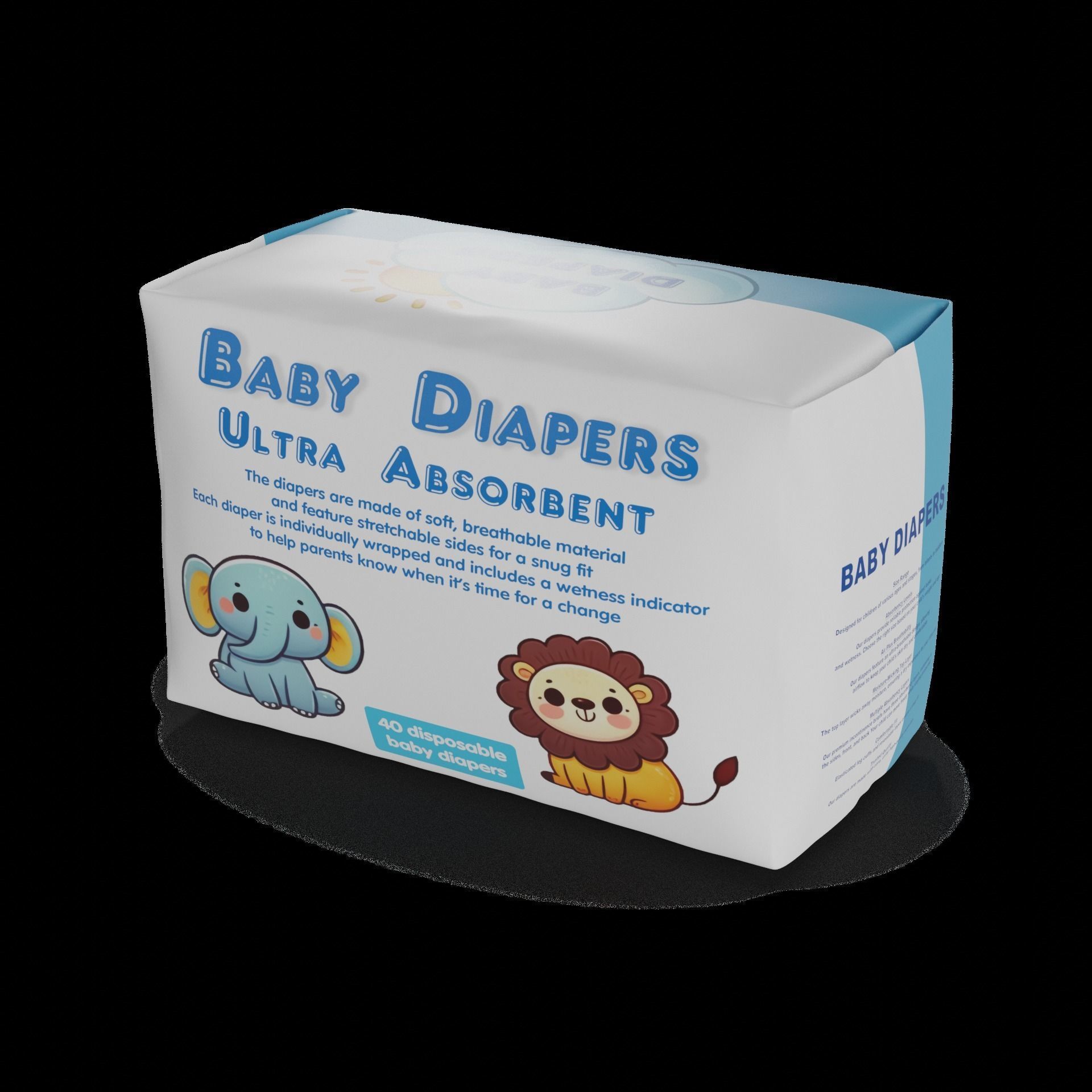 Other baby care products Baby Diapers 3D model_1