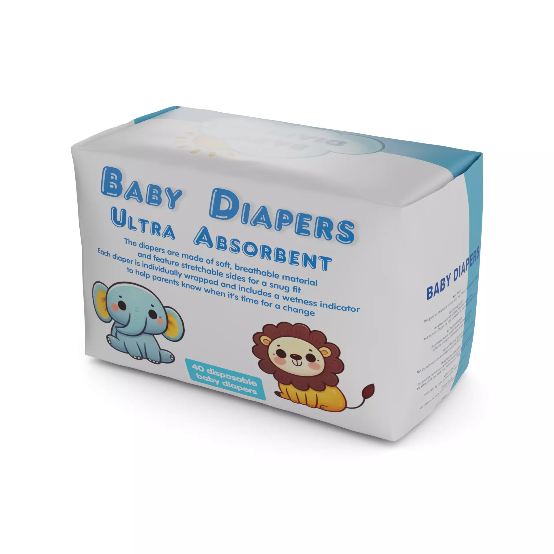 Other baby care products Baby Diapers 3D model_0