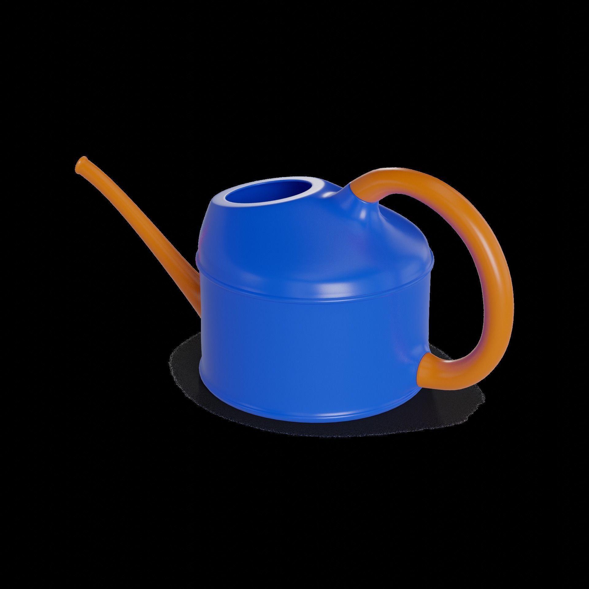 Gardening tools Watering Can Low-poly 3D model_1
