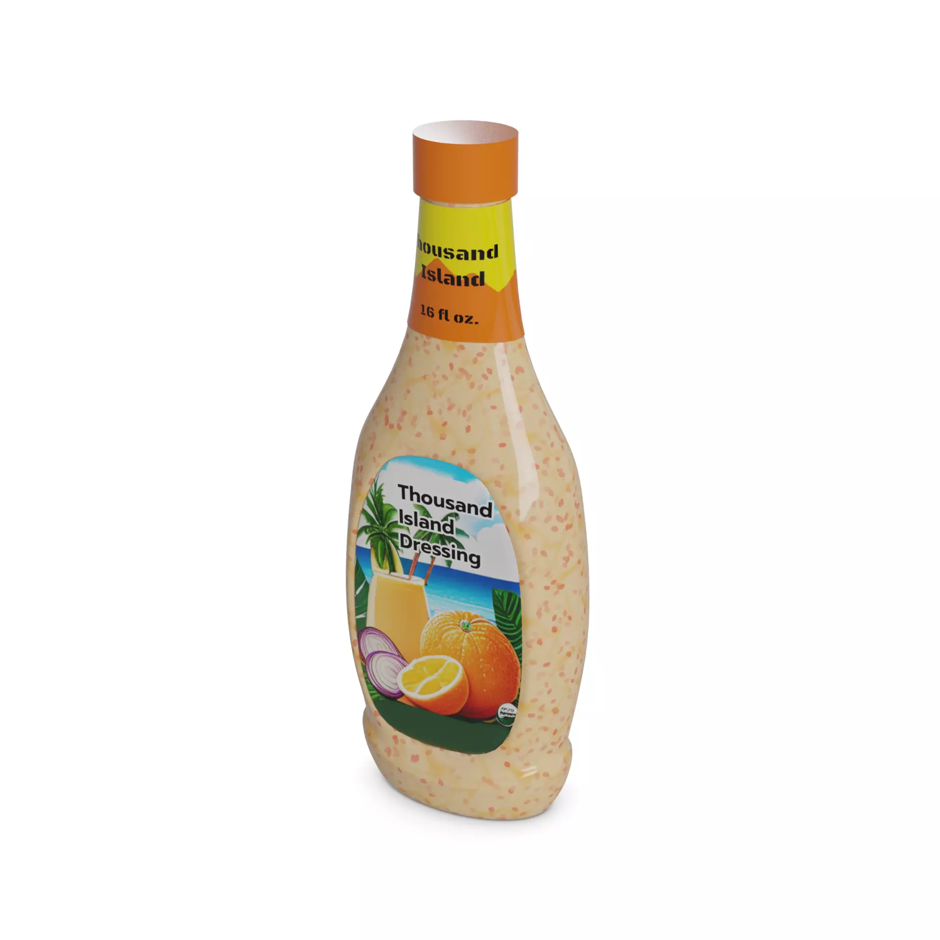 Salad dressings Thousand Island Dressing Low-poly 3D model