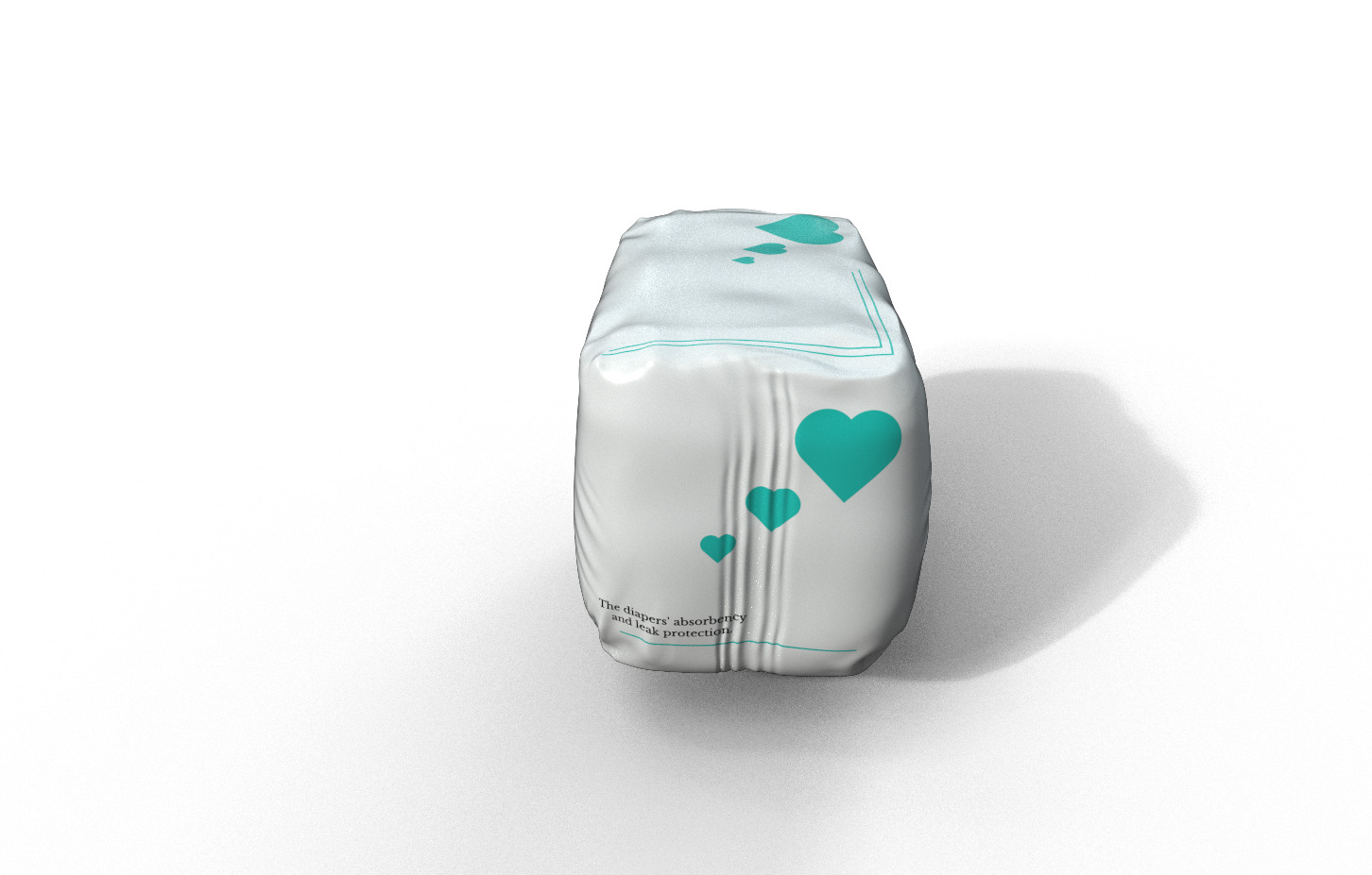 Baby feeding and care Baby Diapers 3D model_4